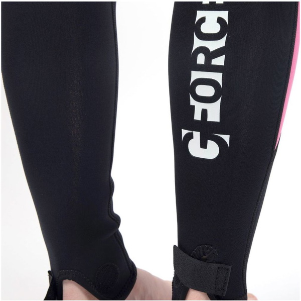 2025 Gul Junior Chicas G-Force 3mm Flatlock Neopreno GF1308-B7 - Black / Pink